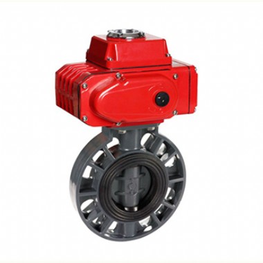 PVC electric butterfly valve