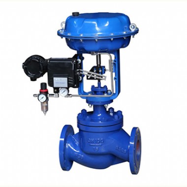 Single-seat pneumatic control valve